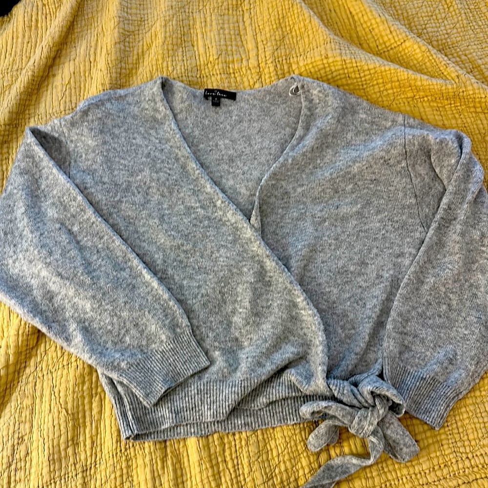 Soft cozy wrap sweater XL